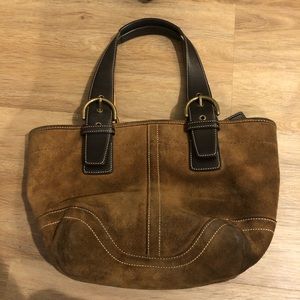 Coach Vintage suede leather purse